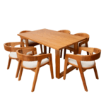 Juego de Comedor Elegance con Sillas Acolchadas